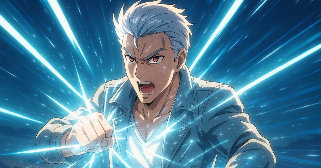 キャプテンソルが一条寺烈コスプレで“蒸着”ポーズを再現するアニメ風シーン